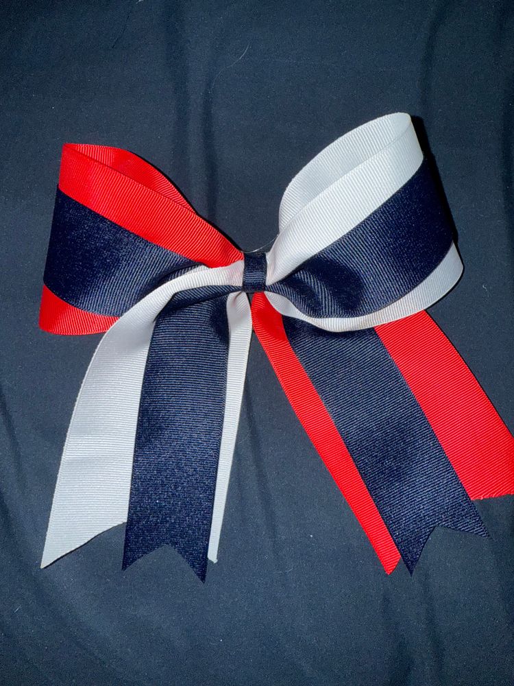  Red/White/Blue Cheer Bow
