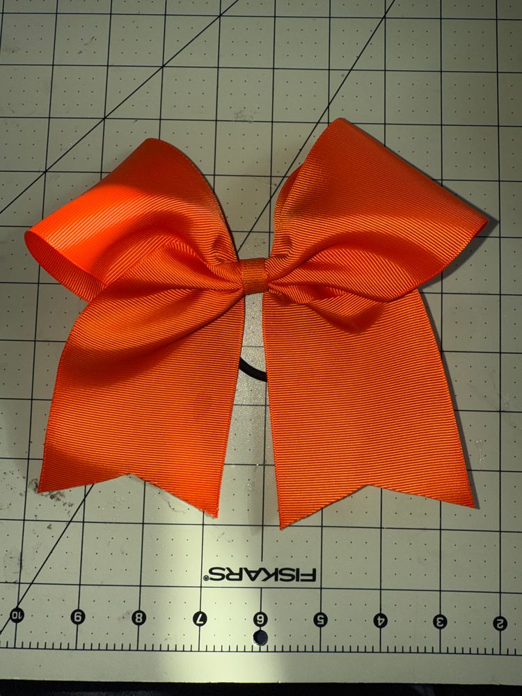 Orange Cheer Bow