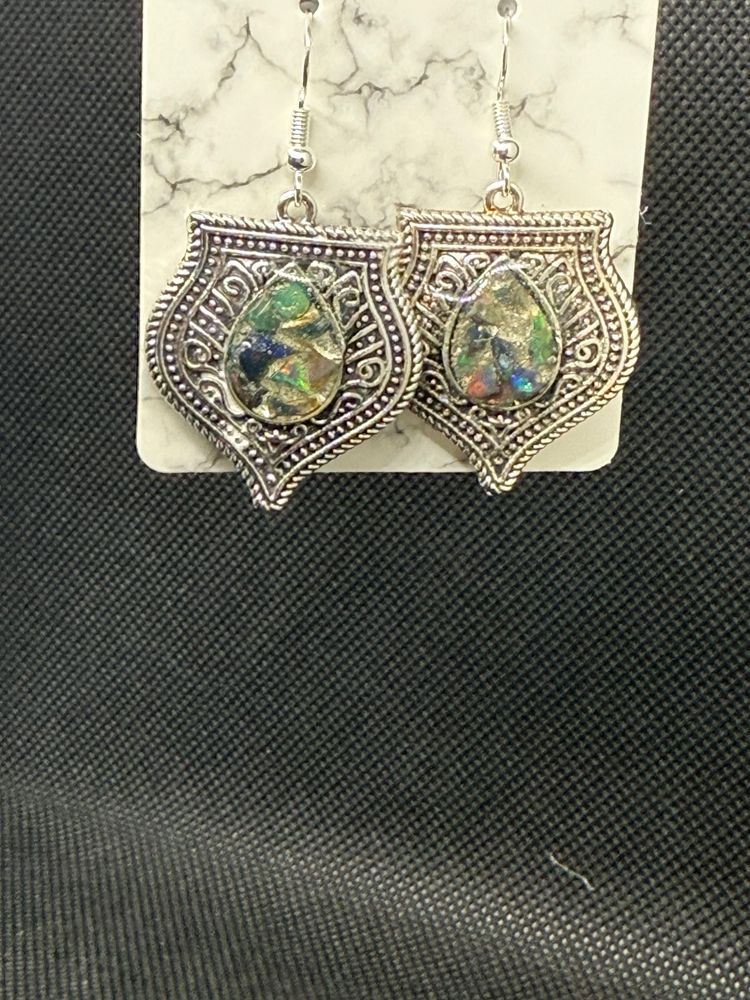 Opal Fragments Dangle Earrings