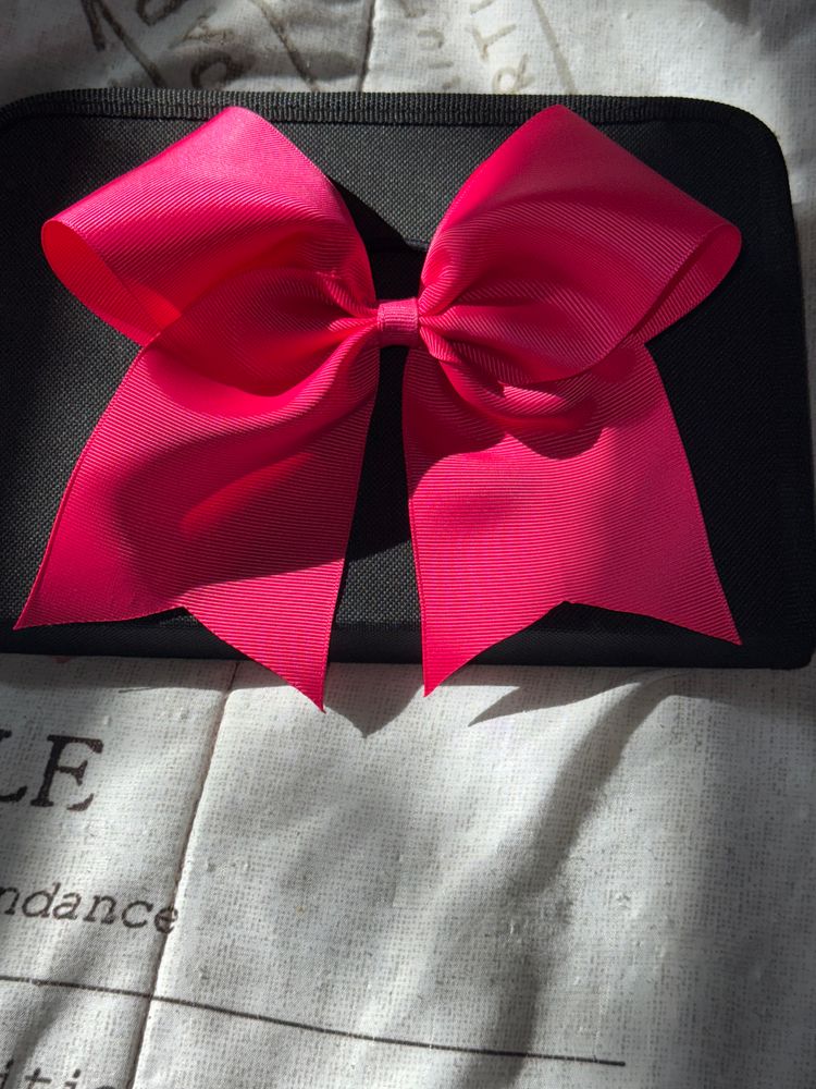Shocking Pink Cheer Bow